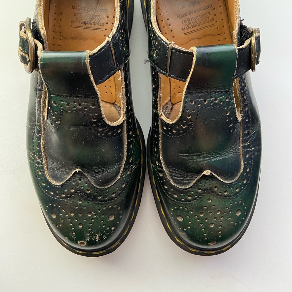 Rare Dark Green OG Dr Marten Mary Janes